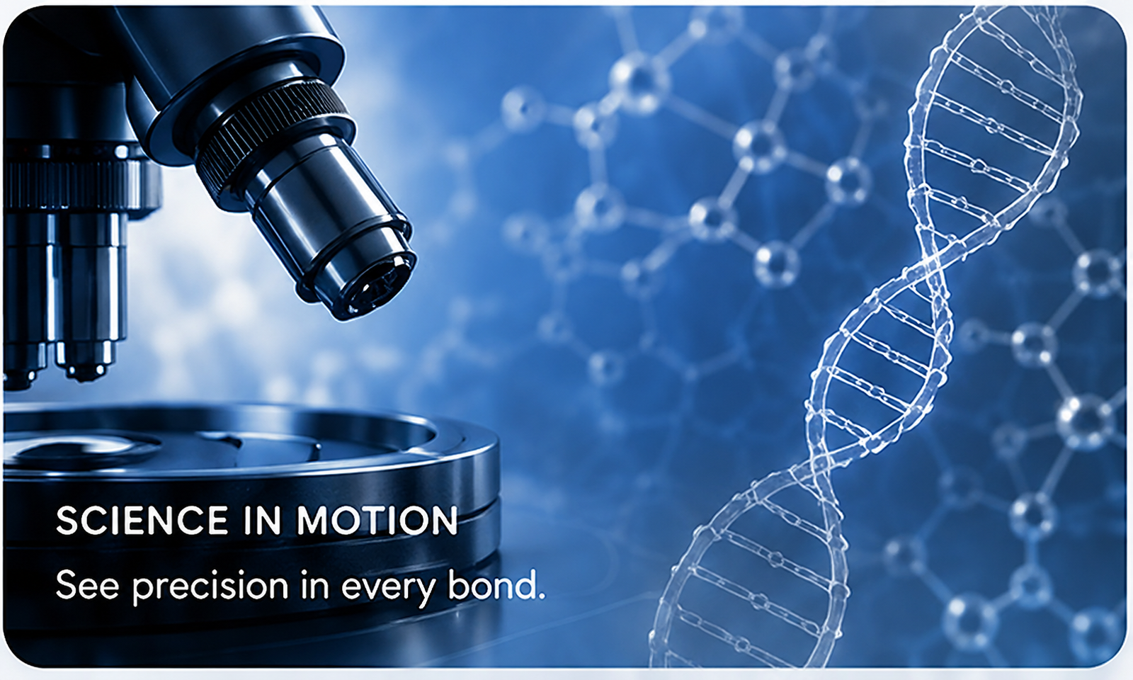 Microscope and DNA illustration